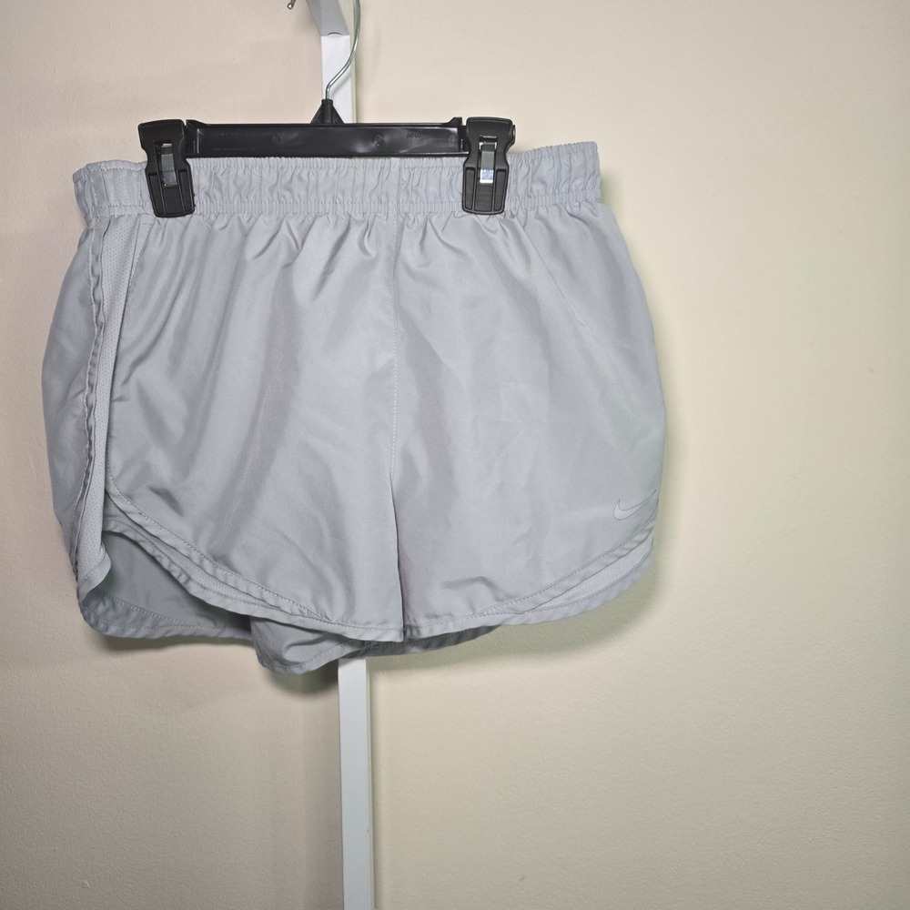 Nike Dri-FIT Tempo Running Shorts Grey WomensAthletic Mesh Track sz M